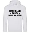 Мужская толстовка (худи) Bachelor party drinking team Серый меланж фото