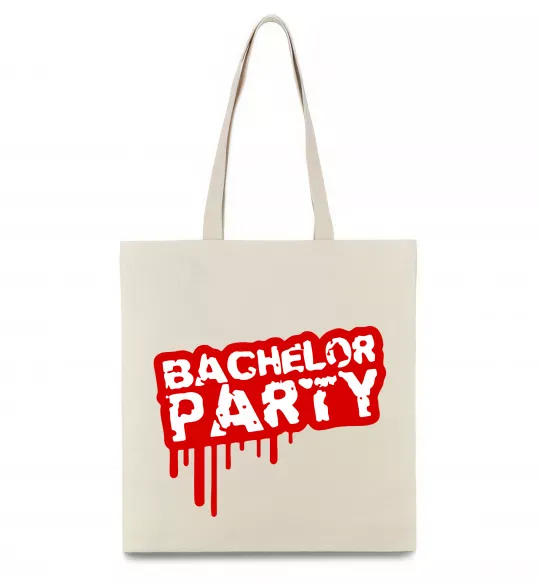 Эко-сумка Bachelor party Бежевый фото
