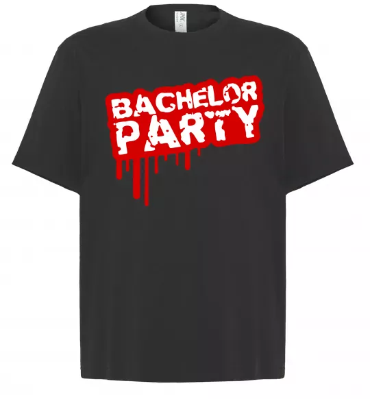 Футболка Оверсайз Bachelor party Чорний фото