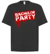 Футболка Оверсайз Bachelor party Чорний фото