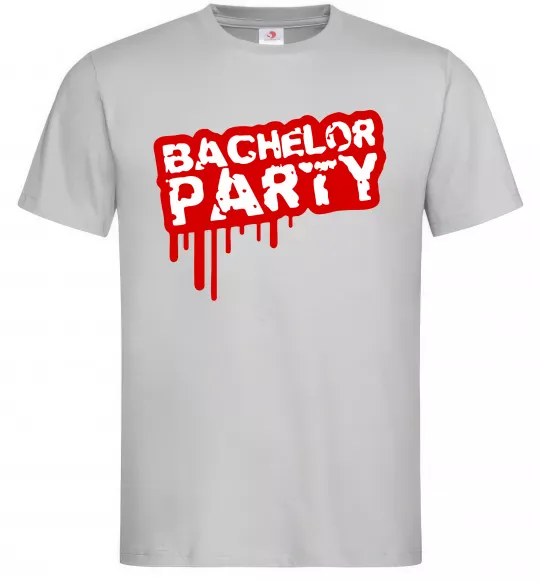 Чоловіча футболка Bachelor party Сірий фото