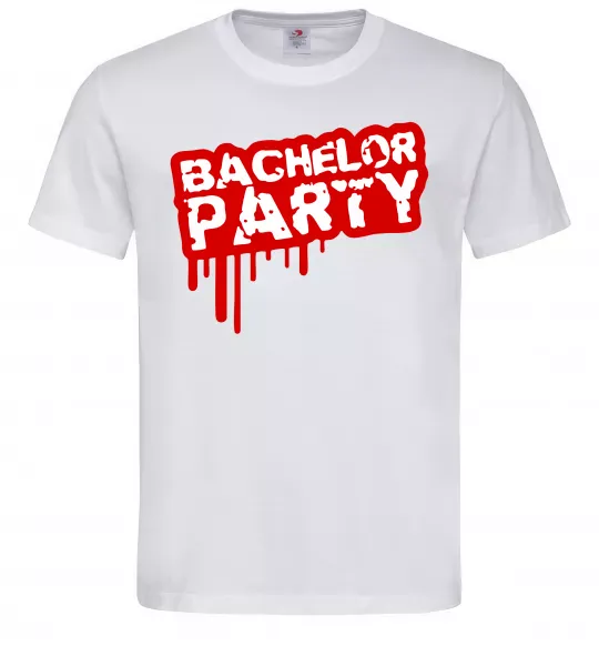 Чоловіча футболка Bachelor party Білий фото