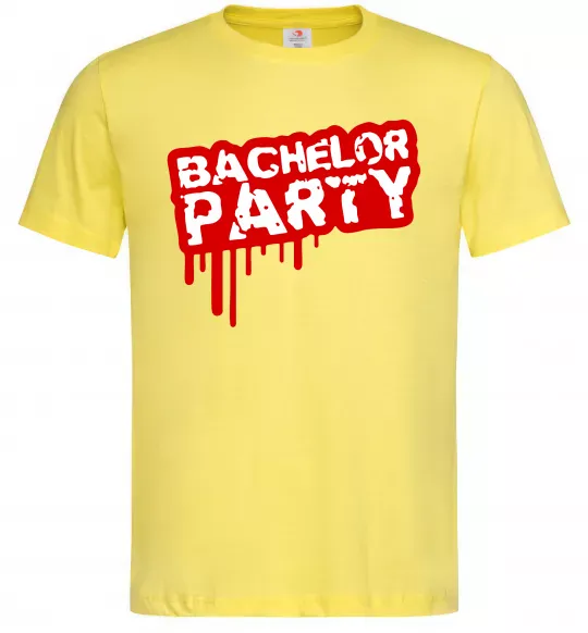 Чоловіча футболка Bachelor party Лимонний фото