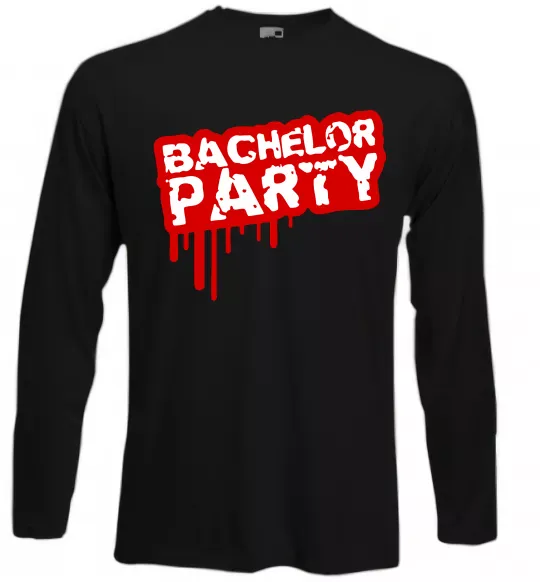 Лонгслів Bachelor party Чорний фото