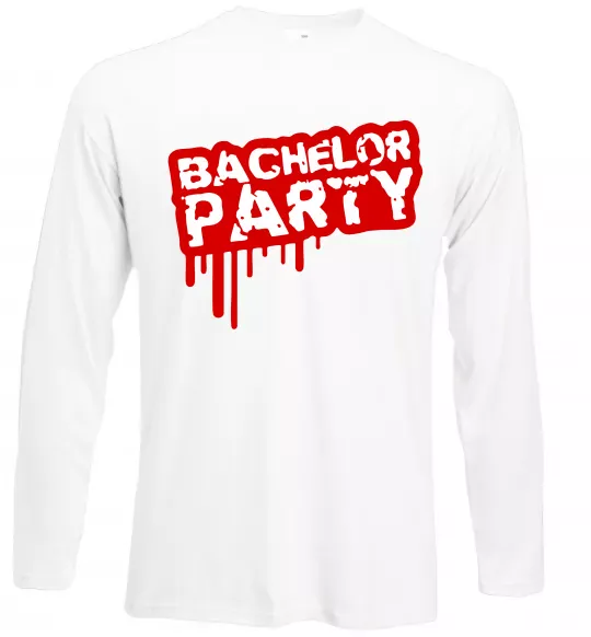 Лонгслів Bachelor party Білий фото