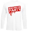 Лонгслів Bachelor party Білий фото