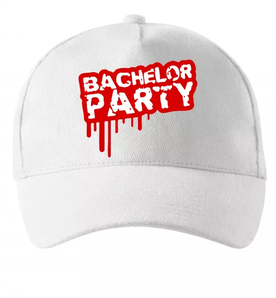 Кепка Bachelor party Білий фото