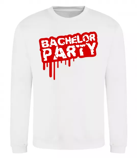 Світшот Bachelor party Білий фото