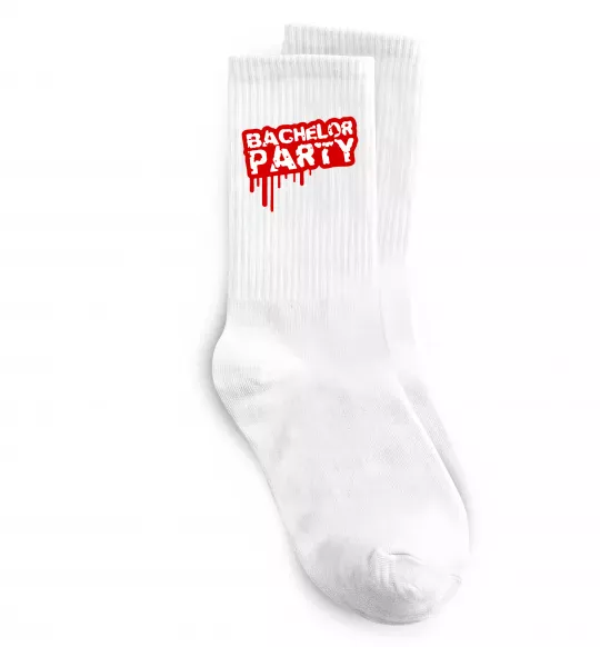 Носки Bachelor party Белый фото