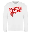 Світшот Bachelor party Білий фото