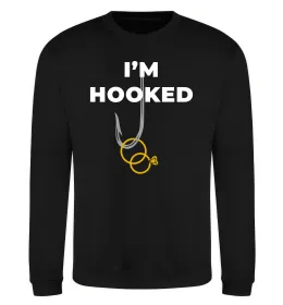 Світшот I`m hooked Чорний фото