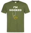 Чоловіча футболка I`m hooked Оливковий фото