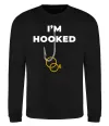 Свитшот I`m hooked Черный фото