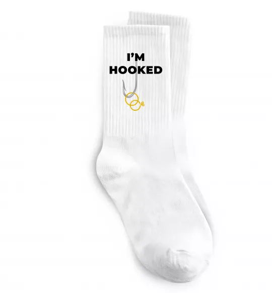 Шкарпетки I`m hooked Білий фото