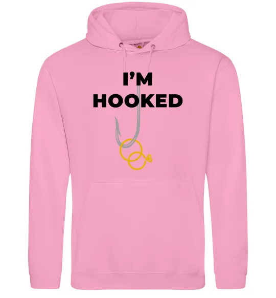 Мужская толстовка (худи) I`m hooked Розовый фото