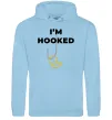 Мужская толстовка (худи) I`m hooked Голубой фото