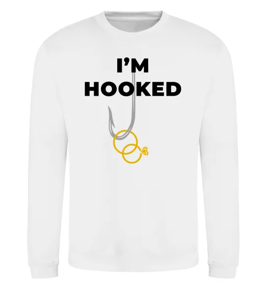 Свитшот I`m hooked Белый фото