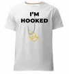 Мужская премиум футболка I`m hooked Белый фото