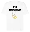 Футболка Оверсайз I`m hooked Белый фото