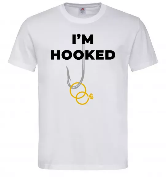Чоловіча футболка I`m hooked Білий фото
