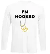 Лонгслів I`m hooked Білий фото