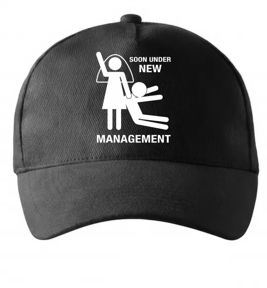 Кепка Soon under new management Чорний фото