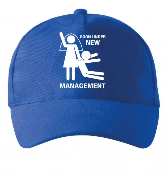 Кепка Soon under new management Яскраво-синій фото