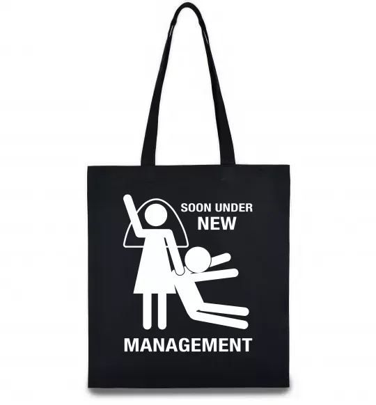 Эко-сумка Soon under new management Черный фото