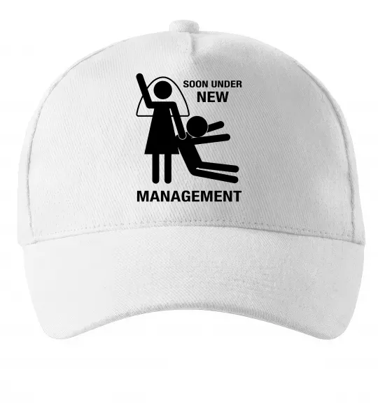 Кепка Soon under new management Білий фото