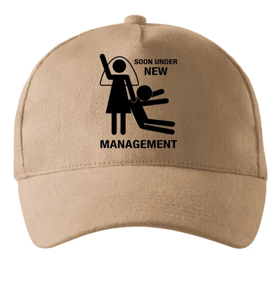 Кепка Soon under new management Пісочний фото