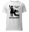 Мужская премиум футболка Soon under new management Белый фото
