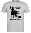 Чоловіча футболка Soon under new management Сірий Чоловіча футболка Soon under new management Сірий фото