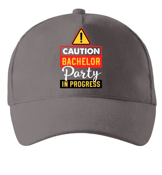 Кепка Bachelor party in progress Сірий фото