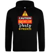 Мужская толстовка (худи) Bachelor party in progress Черный фото