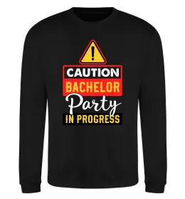 Свитшот Bachelor party in progress Черный фото