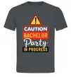 Чоловіча футболка Bachelor party in progress Графіт фото
