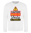 Світшот Bachelor party in progress Білий фото