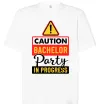 Футболка Оверсайз Bachelor party in progress Білий фото