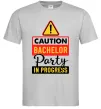 Чоловіча футболка Bachelor party in progress Сірий фото