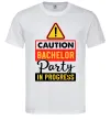 Чоловіча футболка Bachelor party in progress Білий фото