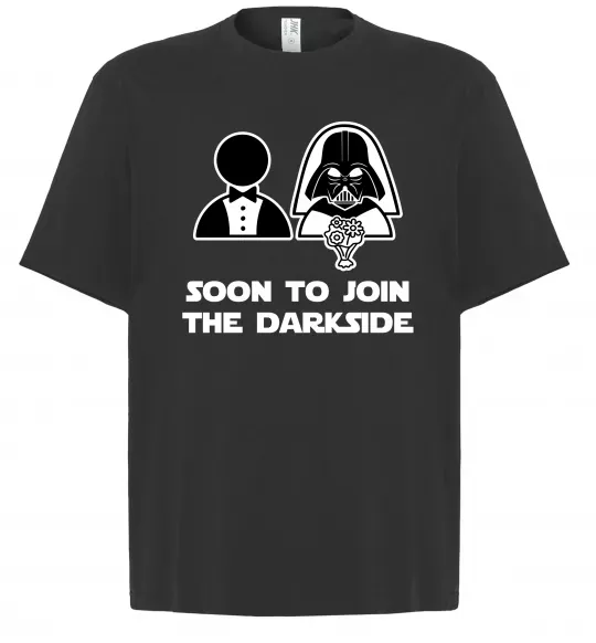 Футболка Оверсайз Soon to join the darkside Чорний фото