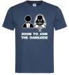 Чоловіча футболка Soon to join the darkside Темно-синій фото