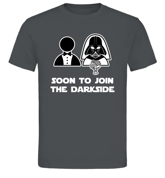 Чоловіча футболка Soon to join the darkside Графіт фото