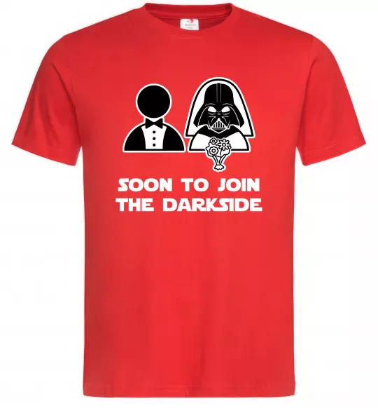 Чоловіча футболка Soon to join the darkside Червоний фото
