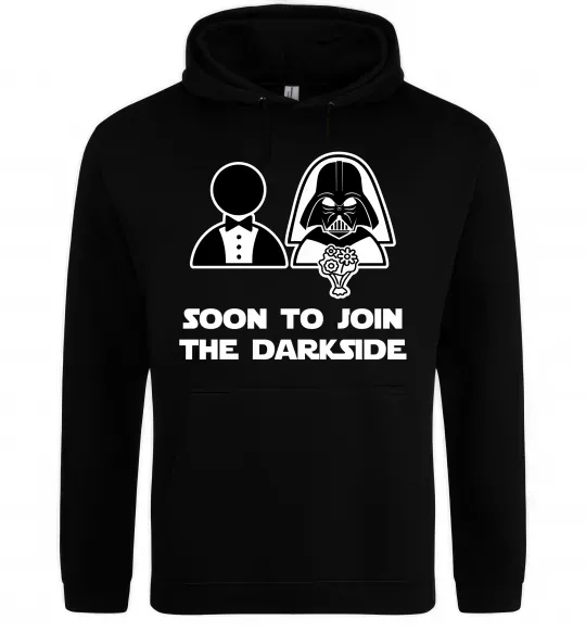 Мужская толстовка (худи) Soon to join the darkside Черный фото