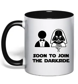 Чашка з кольоровою ручкою I`m hooked Сонячно жовтий фото