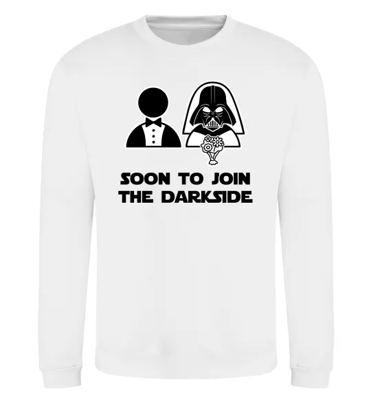 Свитшот Soon to join the darkside Белый фото