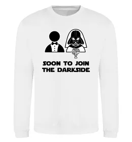 Світшот Soon to join the darkside Білий фото