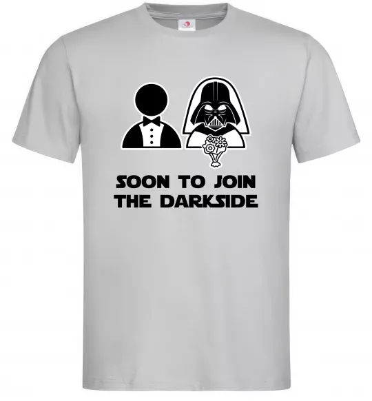 Чоловіча футболка Soon to join the darkside Сірий фото