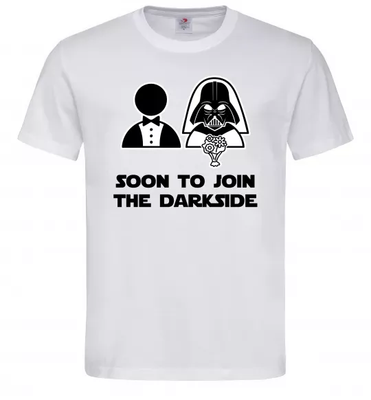 Чоловіча футболка Soon to join the darkside Білий фото